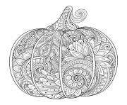 citrouille halloween zentangle source 123rf irinarivoruchko  dessin à colorier